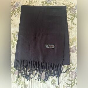 Navy Cashmere Scarf NWOT